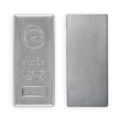 100 ounces cast Silver Bar - Royal Canadian Mint