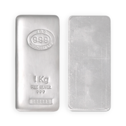 1 kilogram cast Silver Bar - JBR