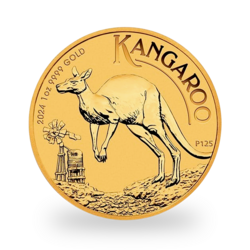 1 ounce Gold Kangaroo - Tube of 10 - 2024 - Perth Mint