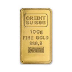 100 grams Gold Bar - Crédit Suisse